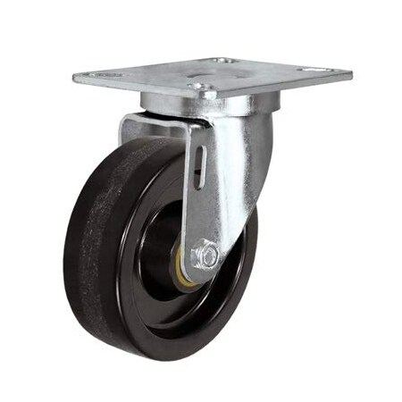 Casterhq 3-1/2"x1-1/4" Swivel Caster, PHENOLIC Wheel, 350 LBS Capacity, Pl 24CS3514PH21B-02